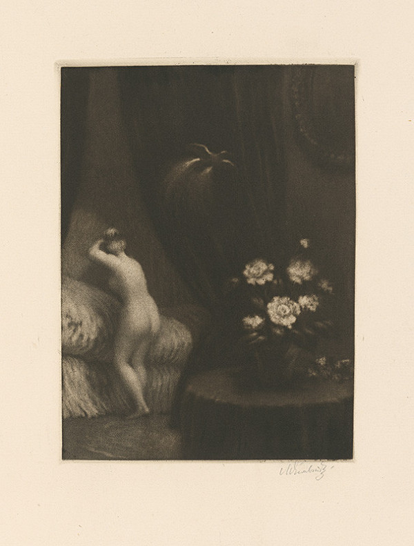 Max Švabinský – Biela kamélia 