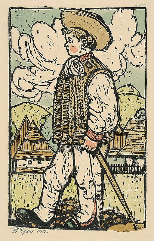 Štefan Cpin – Chlapec v kroji 
