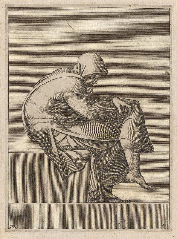 Adamo Scultori – Starec v plášti 