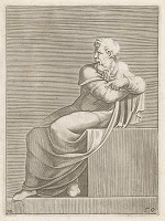 Adamo Scultori – Opretý starec 