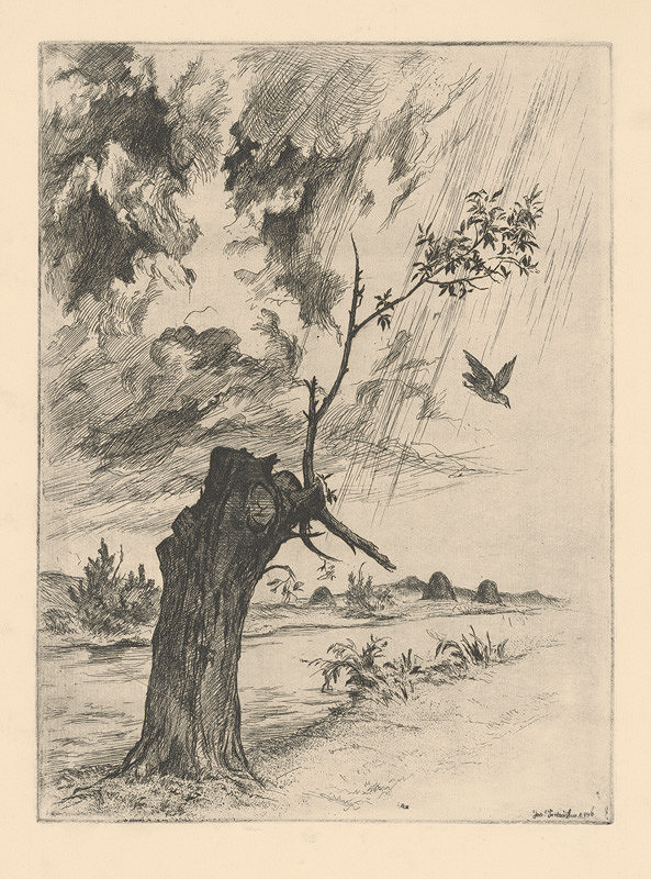 Jaroslav Vodrážka – Starý strom pri potoku 