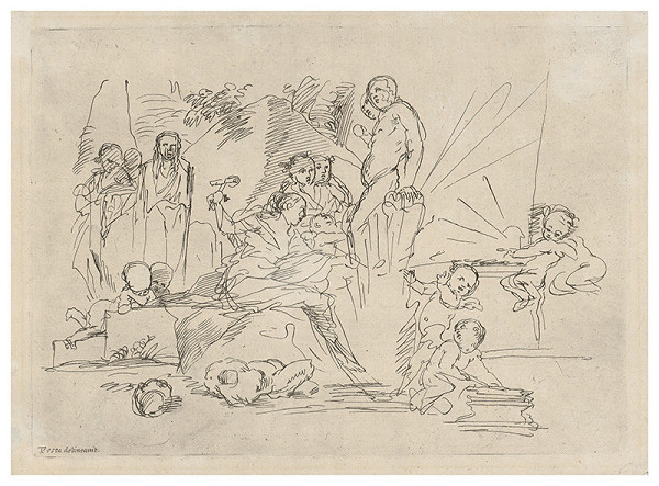 Pietro Testa – Biblický výjav 