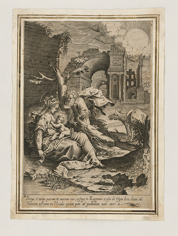 Maarten de Vos st. – Odpočinok na ceste do Egypta 