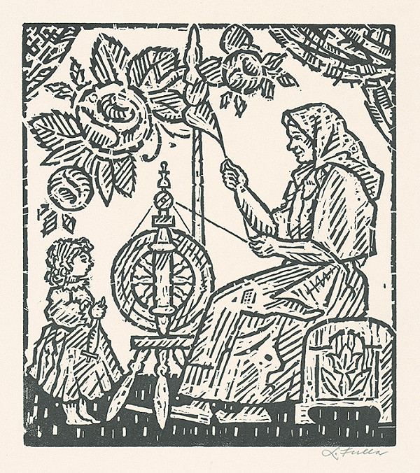 Ľudovít Fulla – Priadky v Ponikách 