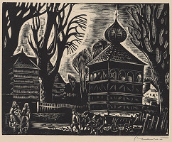 Július Szabó – Drevený kostol v Hronseku 