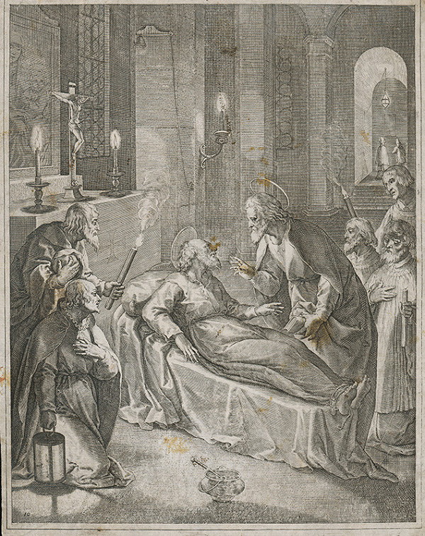 Marcus Sadeler – Scéna zo života svätcov 