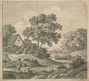 Joseph Höslinger – Krajina s dvoma figúrami 