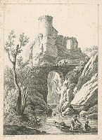 Johann Josef Schindler – Hrad s mostom 