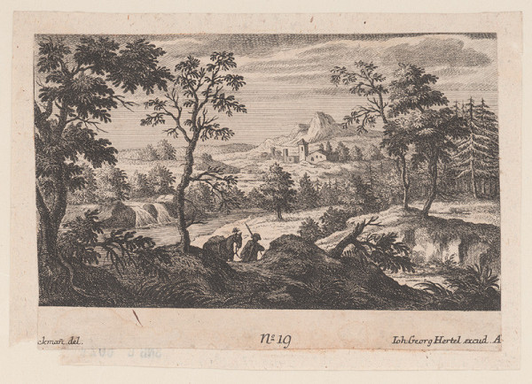 Johann Georg Hertel, Johann Adam Stockmann – Kraj lesa s pútnikom 