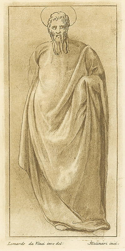 Stefano Mulinari, Leonardo da Vinci – Postava svätca