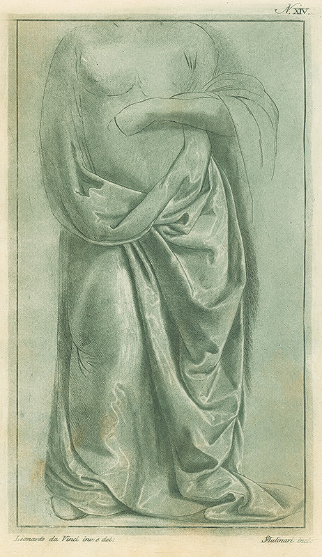 Stefano Mulinari, Leonardo da Vinci – Štúdia polonahej stojacej postavy s drapériou  