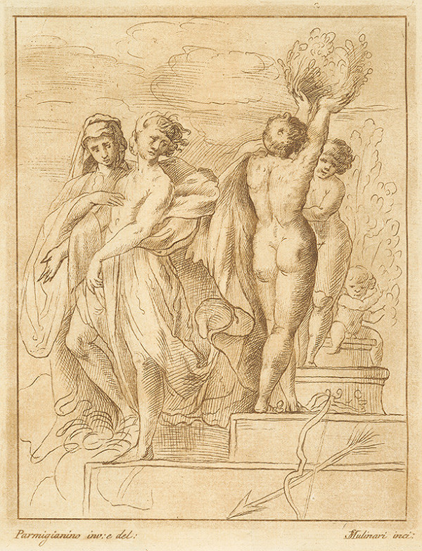 Stefano Mulinari, Parmigianino – Mytologická scéna s piatimi postavami