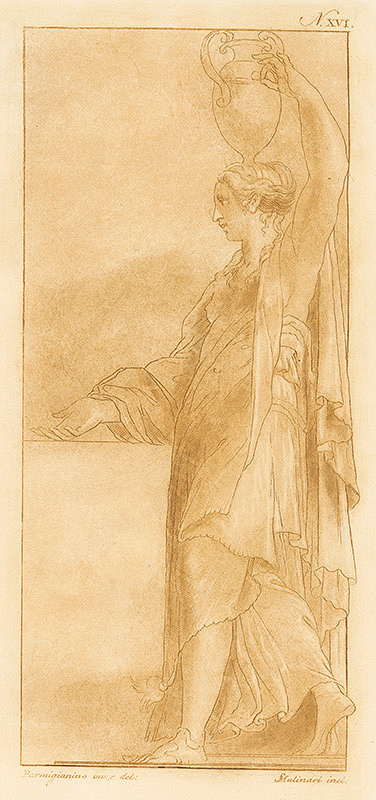 Stefano Mulinari, Parmigianino – Žena s krčahom na hlave - Samaritánka pri studni (?) 