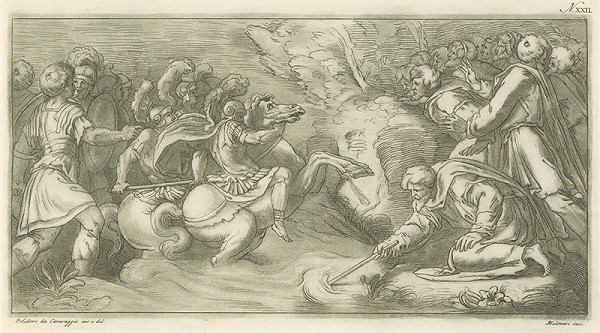 Stefano Mulinari, Giulio Romano – Bojová scéna na koňoch