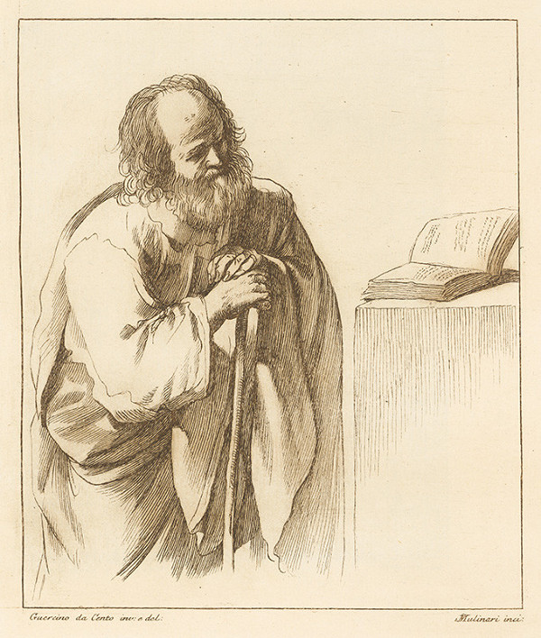Stefano Mulinari, Guercino – Čítajúci starec - Svätec v modlidbe