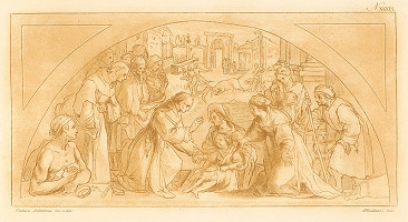 Stefano Mulinari, Ventura Salimbeni – Svätý Bernard zo Sieny zázračne uzdravuje dieťa zranené býkom  