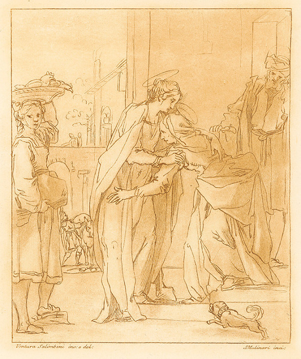 Stefano Mulinari, Ventura Salimbeni – Scéna Navštívenia - Panna Mária navštevuje svätú Alžbetu   