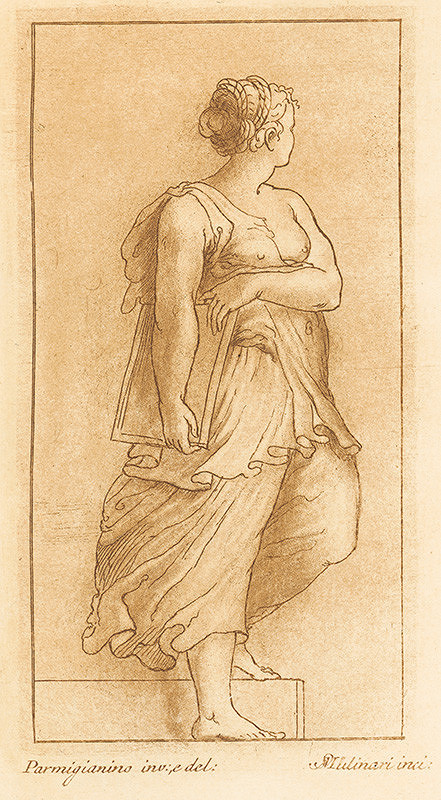 Stefano Mulinari, Polidoro da Caravaggio – Ženská postava s tabuľkou v rukách