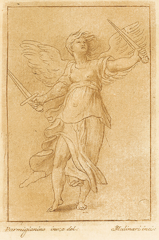 Stefano Mulinari, Parmigianino – Anjel s dvomi mečmi