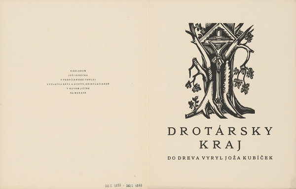 Josef Kubíček – Drotársky kraj - album 8 grafických listov (prebal) 