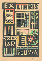 Ľudovít Fulla – Ex libris dr.ing-Jar.Polívka 