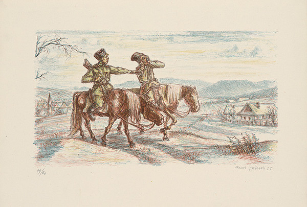 Karol Zábrady – Kozácka hliadka 