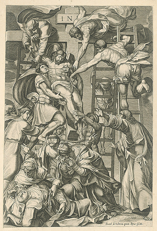 Monogramista G.L.D., Daniele da Volterra – Snímanie z kríža