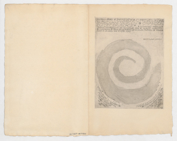 Milan Paštéka – Obal k súboru: Alfréd Jarry-Pesnička o prevelikom miškovaní mozgov