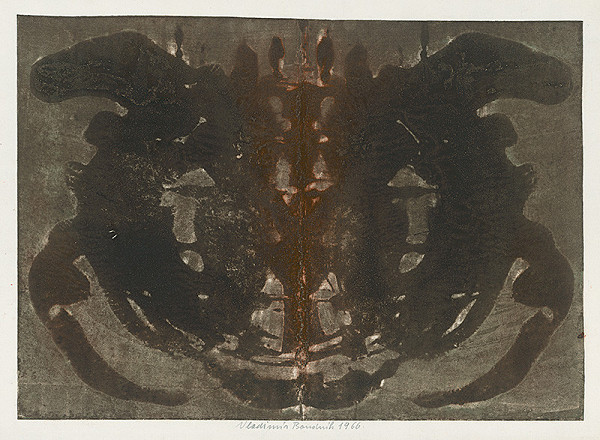 Vladimír Boudník – Variácia na Rorschahchov test III. 