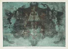 Vladimír Boudník – Variácia na Rorschachov test V. 