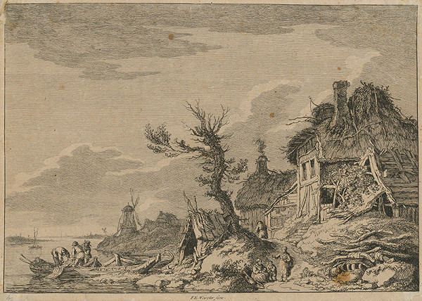 Franz Edmund Weirotter – Marína s rybármi 