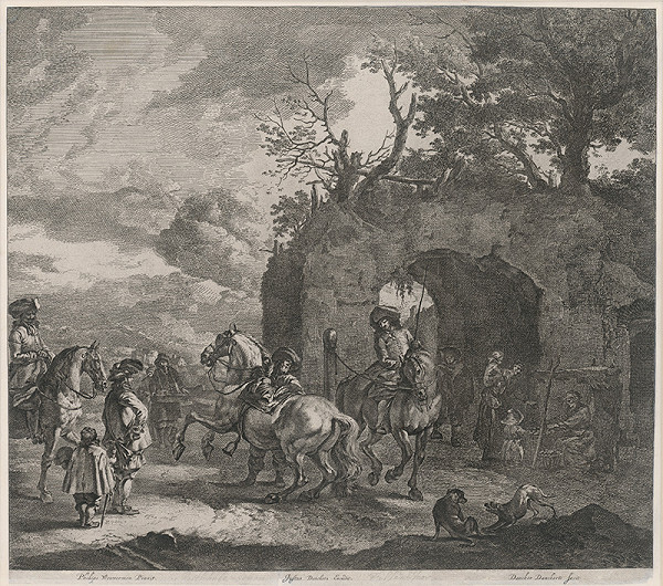 Dancker Danckerts, Philips Wouwerman – Pred bránou