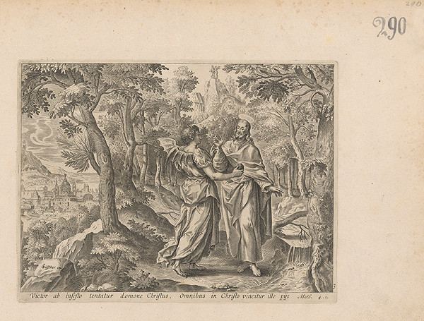 Claes Jansz. Visscher – Pokúšanie Krista 