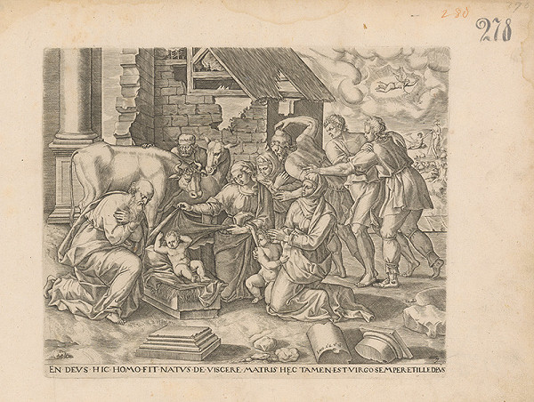 Claes Jansz. Visscher, Maarten de Vos st. – Narodenie 