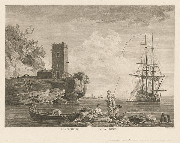 Marie Rosalie Bertaud, Claude-Joseph Vernet – Rybári s prútmi 