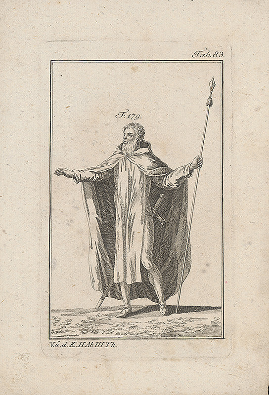 Západoeurópsky autor z 18. storočia – Rytier v dvojdielnom plášti 