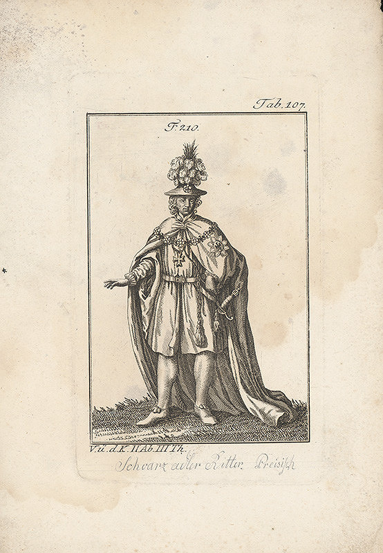 Západoeurópsky autor z 18. storočia – Šlachtic s odznakom čierneho orla 