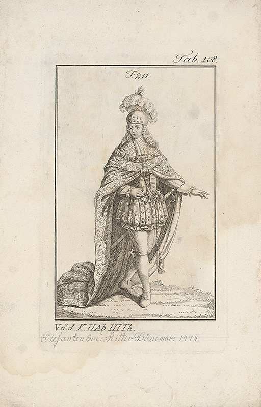 Západoeurópsky autor z 18. storočia – Šlachtic so znakom slona 