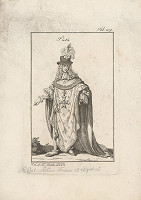 Západoeurópsky autor z 18. storočia – Šlachtic s dvoma maltézskymi krížmi a plamienkom 