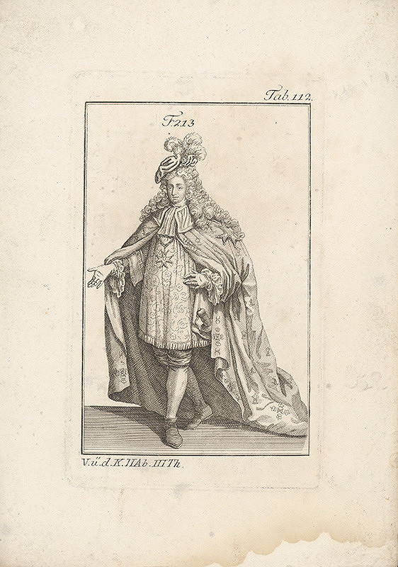 Západoeurópsky autor z 18. storočia – Vysoký šlachtic v bohatom plášti 