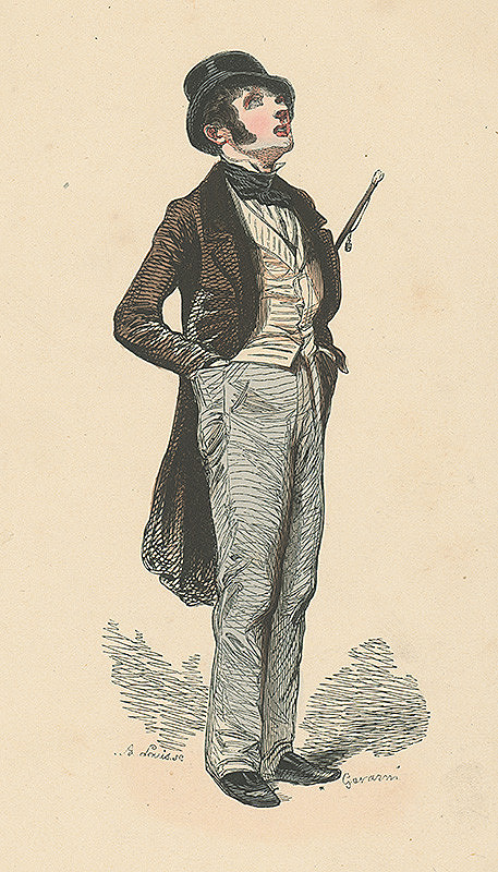 Paul Gavarni, Aristide Louis – Muž s paličkou