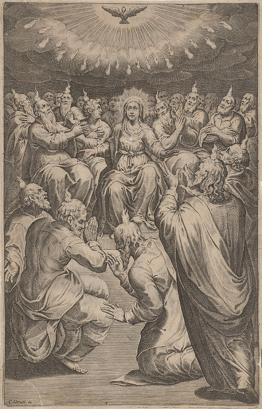 Claude Déruet, Neznámy grafik – Zoslanie Ducha Svätého 