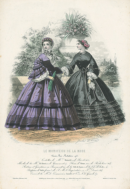Jules David, Amédée Bodin – List z módneho časopisu Le Moniteur de la Mode