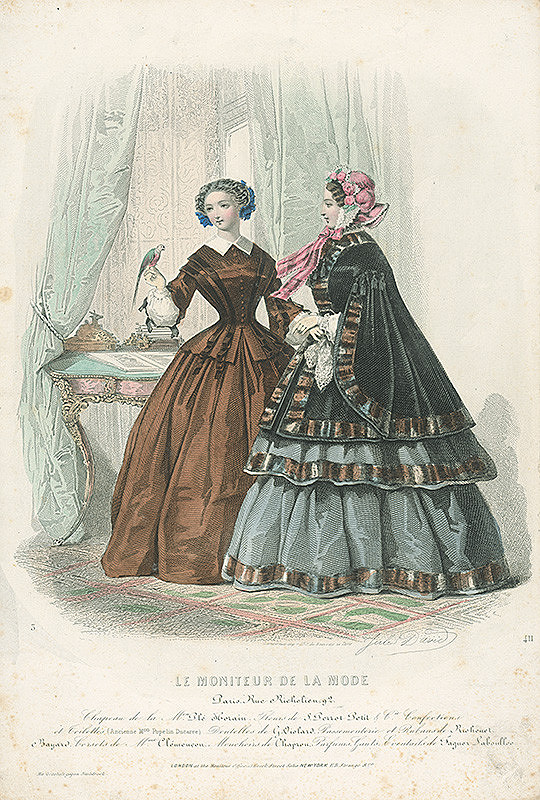 Jules David, Émile Préval – List z módneho časopisu Moniteur de la Mode  