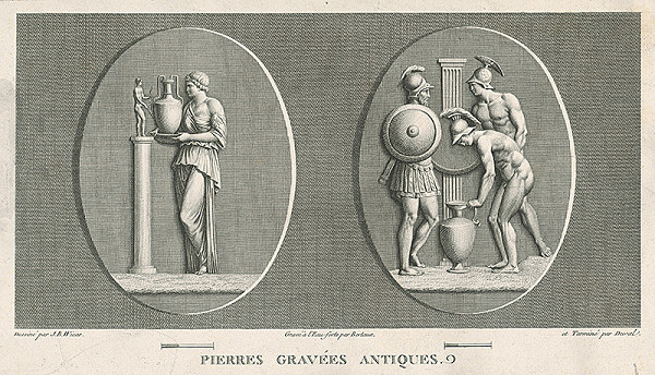 Jean Baptiste Joseph Wicar, Jean Duplessi-Bertaux – List zo zborníka antických kamejí I. 