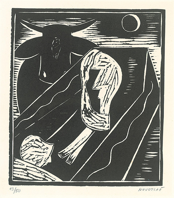 Miloš Alexander Bazovský – Žena a býk 