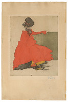 Jacques Villon – Dáma v červenom 