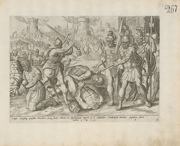 Claes Jansz. Visscher, Hieronymus Wierix – Machab. 2.Cap: 10. 32. 