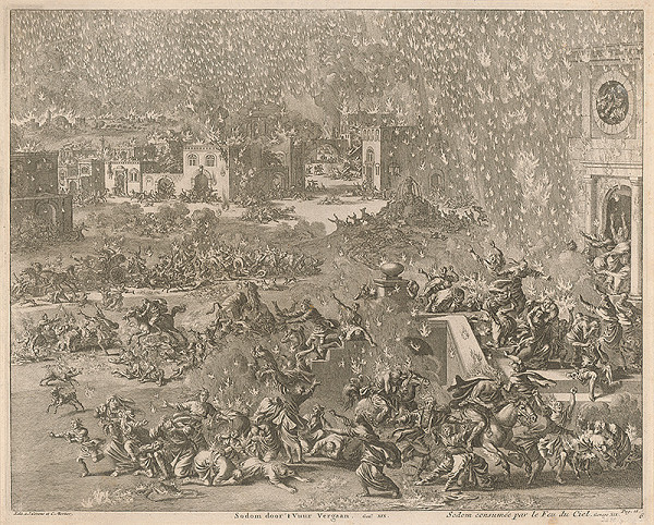 Jan Luyken – Sodoma hynie nebeským ohňom 