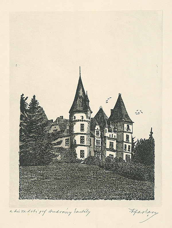 Maďarský autor z 1. polovice 20. storočia – Andrássyho kaštieľ v Tiszadobe 